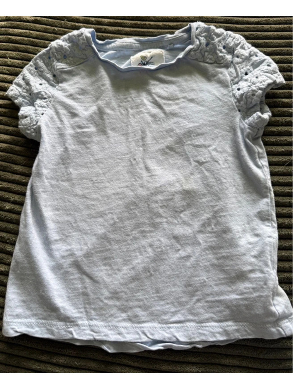 Light Blue Crochet Sleeve NEXT Shirt